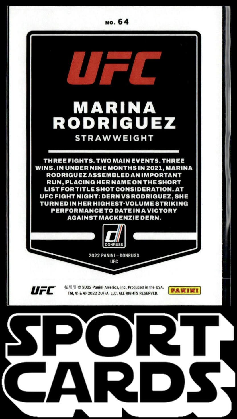 2022 Donruss UFC #64 Marina Rodriguez SportCards.com