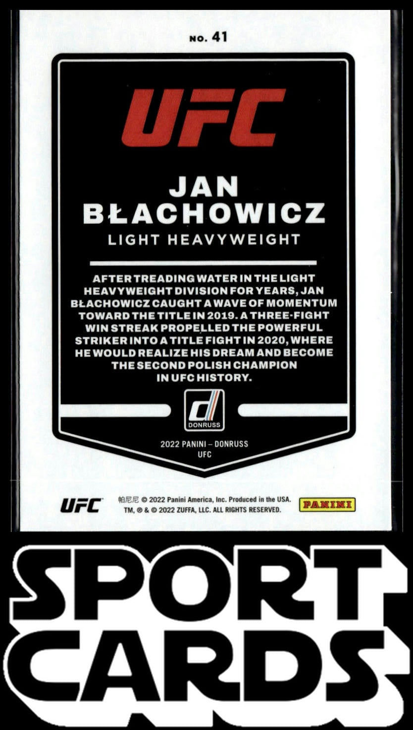 2022 Donruss UFC #41 Jan Blachowicz SportCards.com