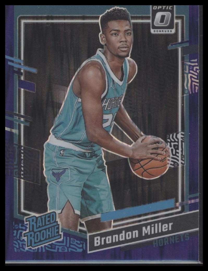 Brandon Miller 2023-24 Donruss Optic #219 Purple