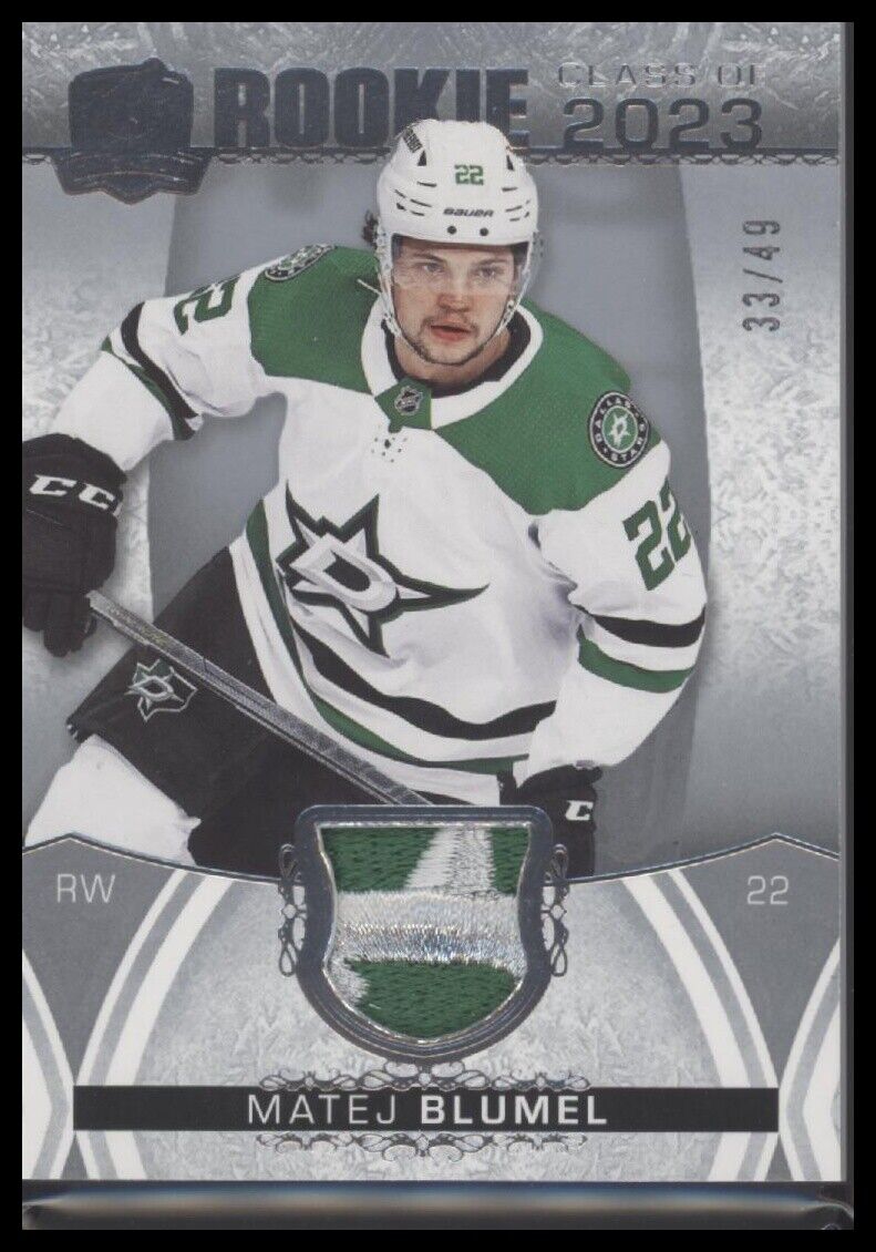 2022-23 Upper Deck The Cup #2023-MB Matej Blumel Rookie Class of 2023 Patch #/49