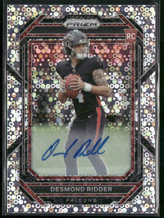 2022 Panini Prizm #302 Desmond Ridder Rookie Autographs Prizm No Huddle - Sport Cards