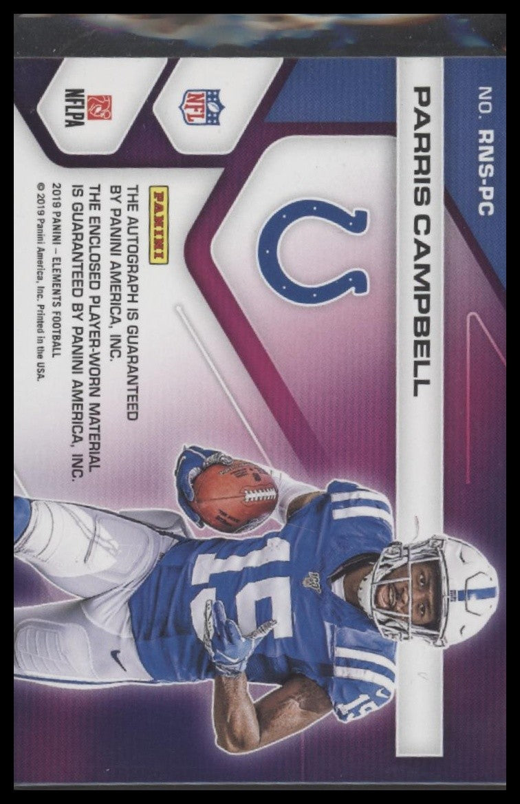 Parris Campbell 2019 Panini Elements #137 Gold #/25