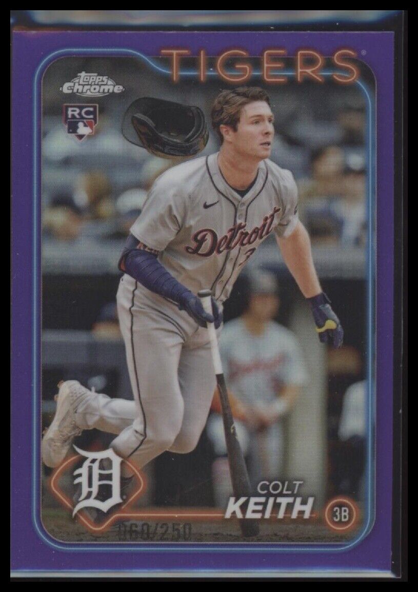 2024 Topps Chrome Update #USC8 Colt Keith Purple Refractors #/250