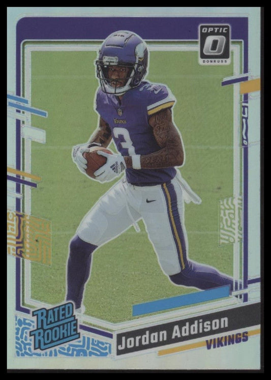 Jordan Addison 2023 Donruss Optic #271 Rated Rookies