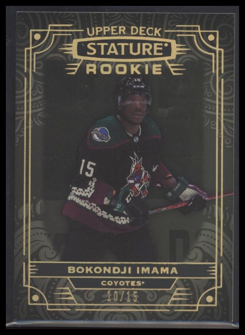 2022-23 Upper Deck Stature #200 Bokondji Imama Black #/15 - Sport Cards
