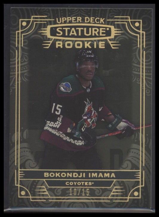 2022-23 Upper Deck Stature #200 Bokondji Imama Black #/15 - Sport Cards