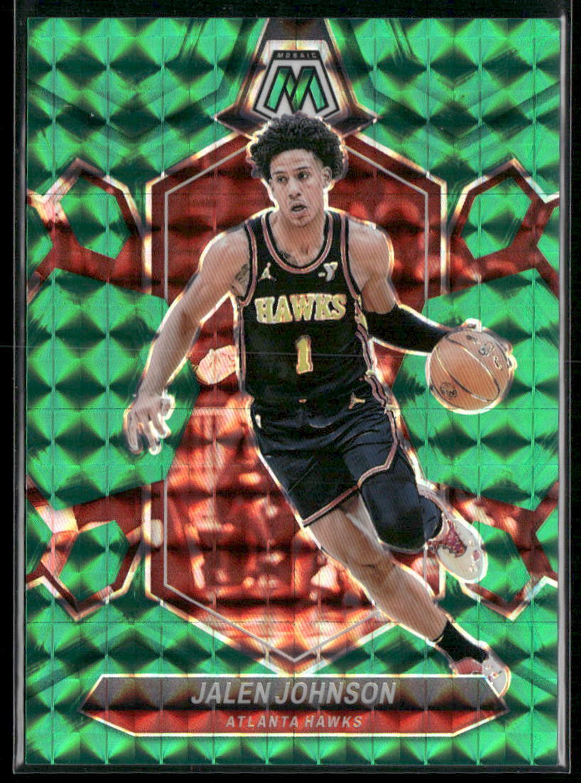 2023-24 Panini Mosaic #9 Jalen Johnson Teal #/75