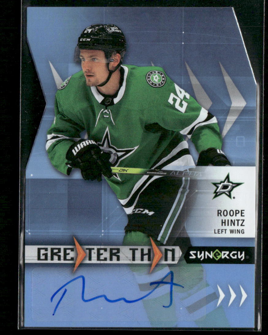 2023-24 Upper Deck Synergy #GT-RH Roope Hintz Greater Than Signatures