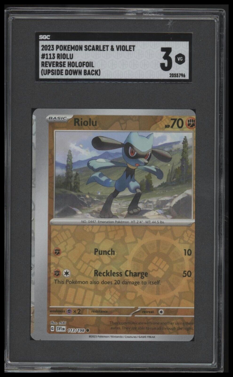 2023 Scarlet & Violet 4-Card Consecutive Cut Error & Upside Down Back - See Desc - Sport Cards