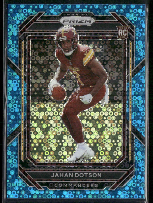 2022 Panini Prizm #312 Jahan Dotson No Huddle Blue #/79 - Sport Cards