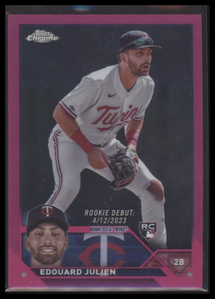2023 Topps Chrome Update #USC141 Edouard Julien Pink