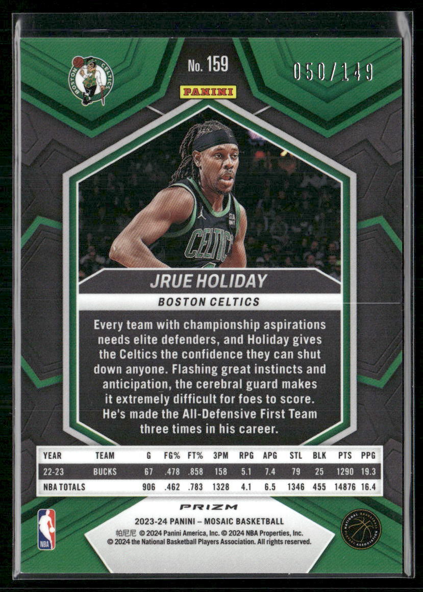 2023-24 Panini Mosaic #159 Jrue Holiday Pink #/149
