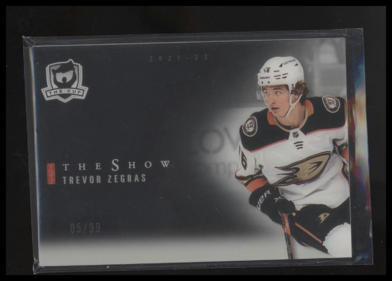 2021-22 Upper Deck The Cup #SB-31 Trevor Zegras The Show Black #/99 - Sport Cards