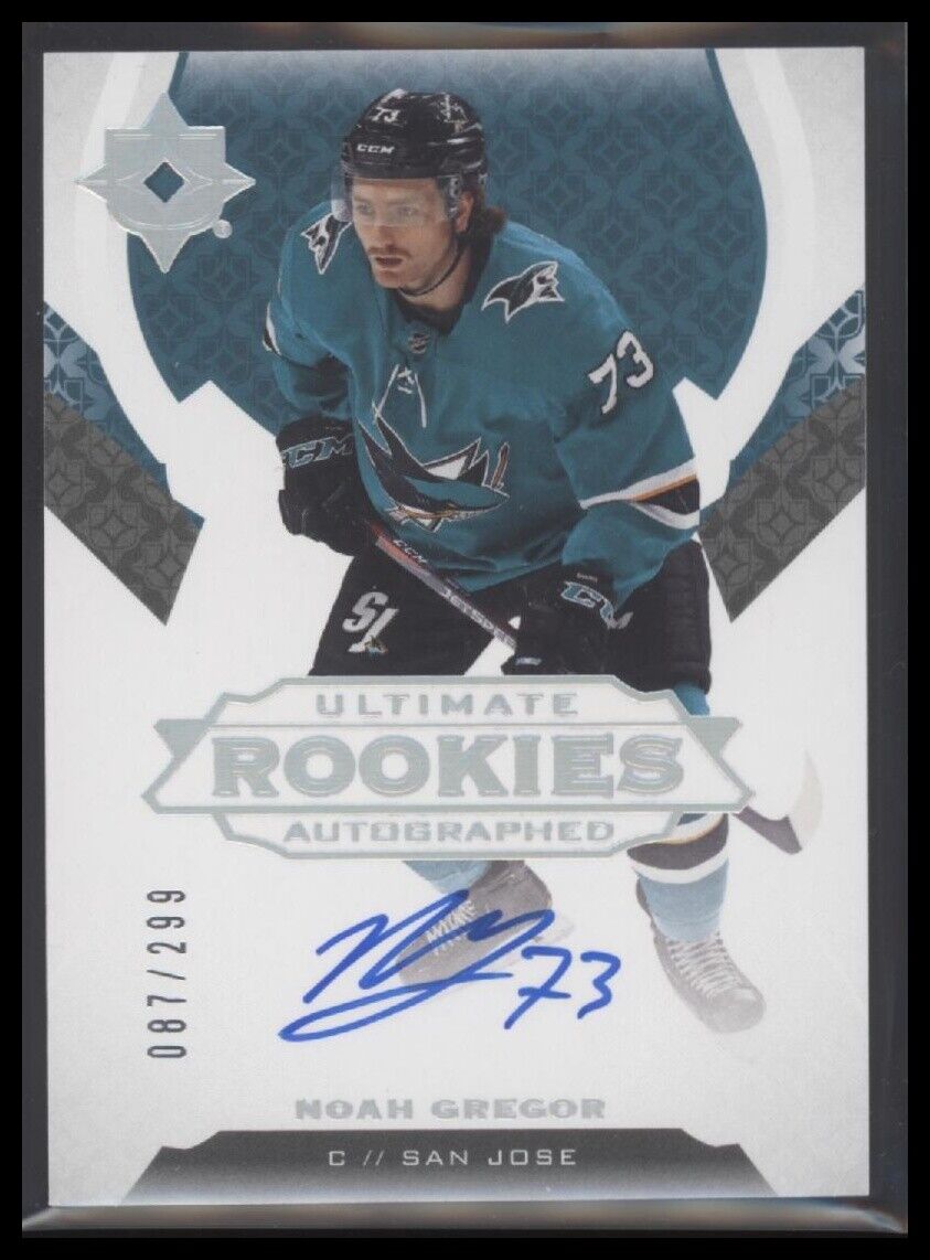 2019-20 Upper Deck Ultimate Collection #156 Noah Gregor #/299 - Sport Cards