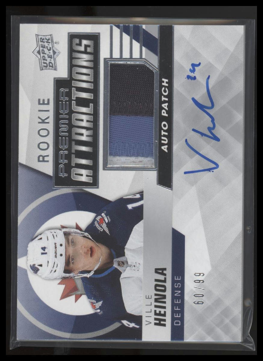 2019-20 Upper Deck Premier Ville Heinola Rookie Patch Auto - Sport Cards