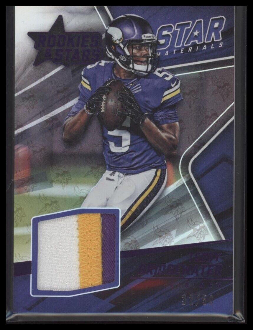 2015 Panini Rookies & Stars Teddy Bridgewater Longevity Star Materials #/50 - Sport Cards