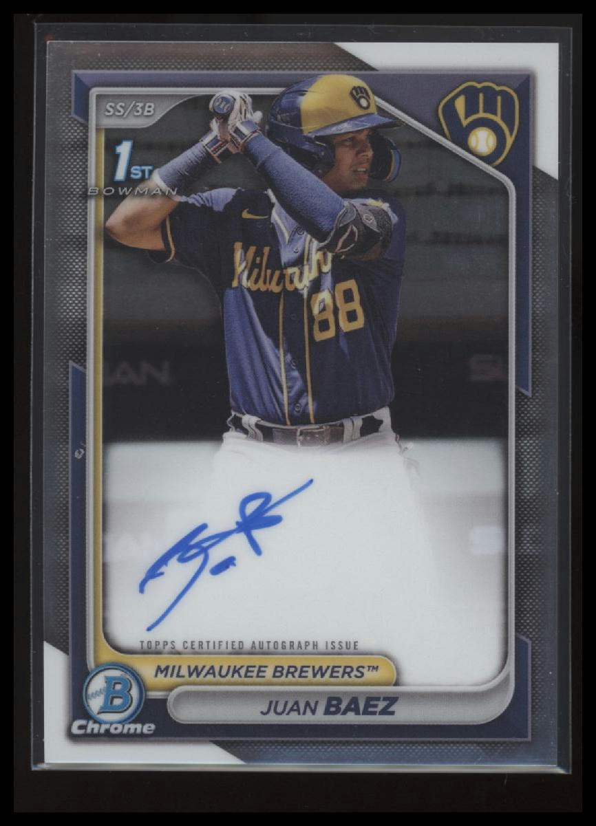 2024 Bowman Chrome #CPA-JBA Juan Baez Prospects Autographs