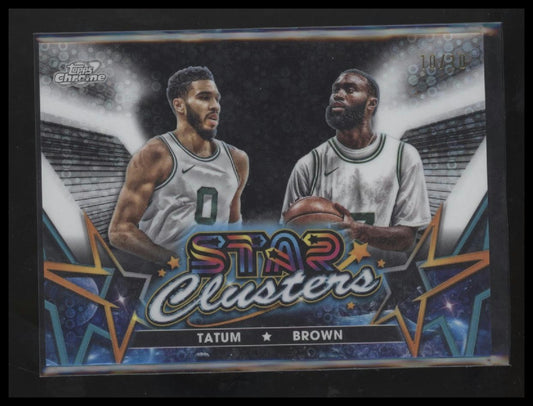 2024-25 Topps Chrome Jaylen Brown and Jayson Tatum #10/10
