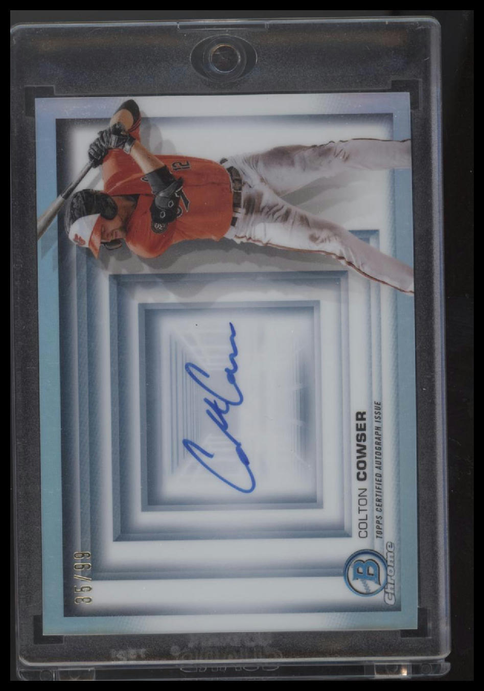 2022 Bowman #BDB-CC Colton Cowser Bowman in 3D Autographs #/99 - Sport Cards