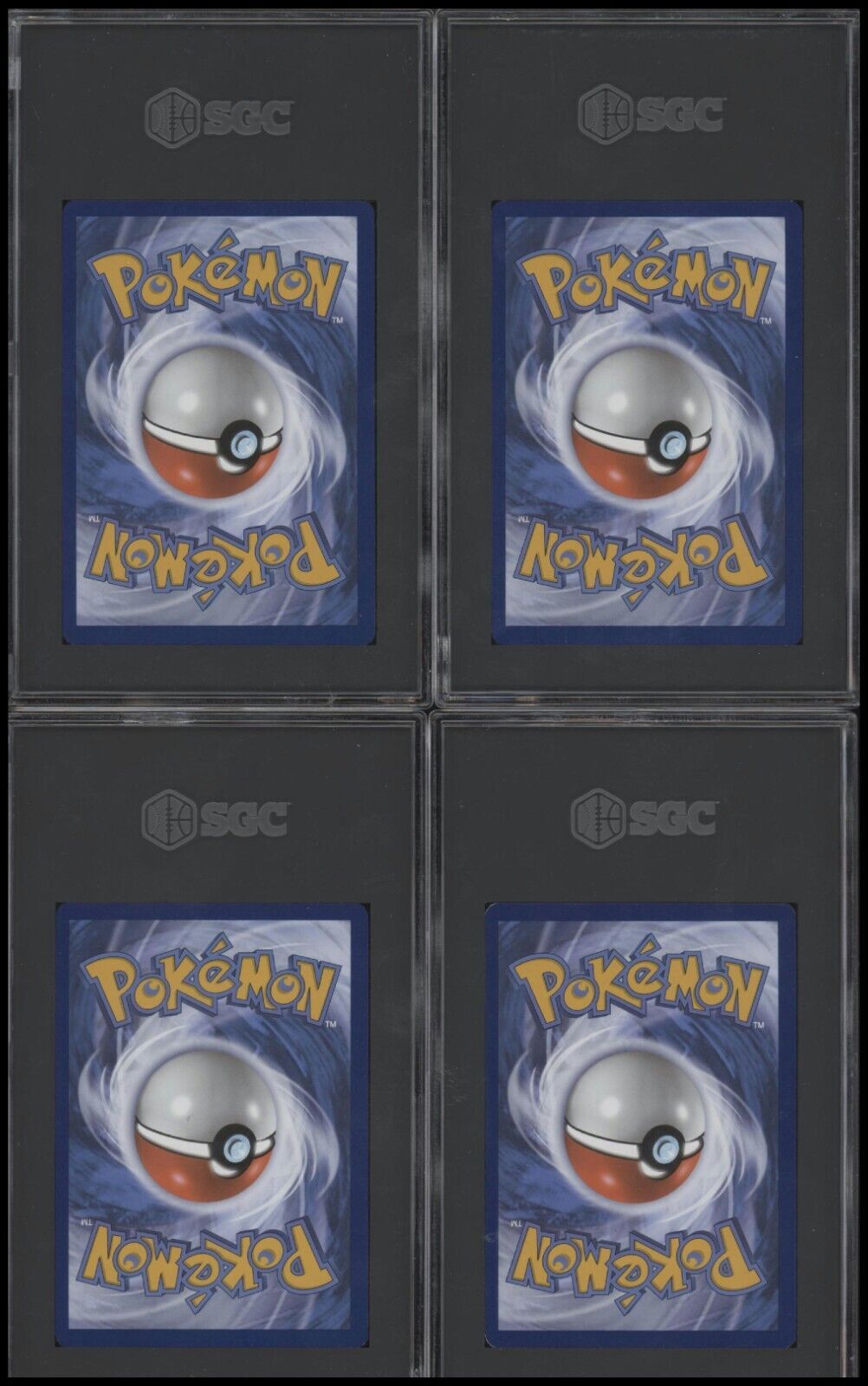 2023 Scarlet & Violet 4-Card Consecutive Cut Error & Upside Down Back - See Desc - Sport Cards