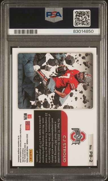 Graded 2023 Panini Prizm DP CJ Stroud #PB2 Prizm Break Rookie RC Football Card PSA 10 Gem Mint