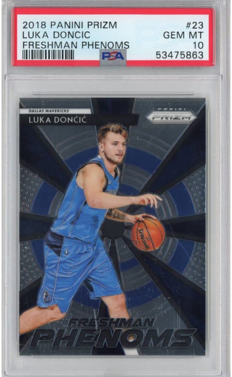 Graded 2018-19 Panini Prizm Luka Doncic #23 Freshman Phenoms Rookie RC Basketball Card PSA 10 Gem Mint