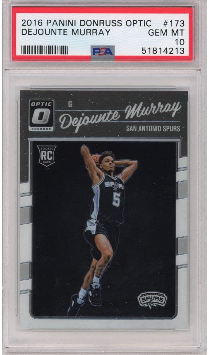Graded 2016-17 Panini Donruss Optic Dejounte Murray #173 Rookie RC Basketball Card PSA 10 Gem Mint - Sport Cards