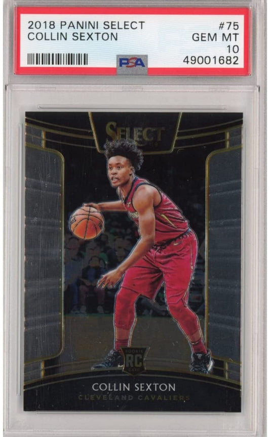 Graded 2018-19 Panini Select Collin Sexton #75 Rookie RC Basketball Card PSA 10 Gem Mint - Sport Cards