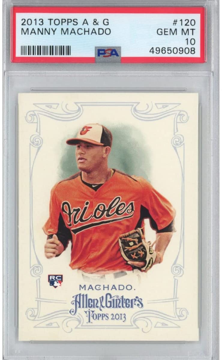 Graded 2013 Topps Allen & Ginter Manny Machado #120 Rookie RC Baseball Card PSA 10 Gem Mint