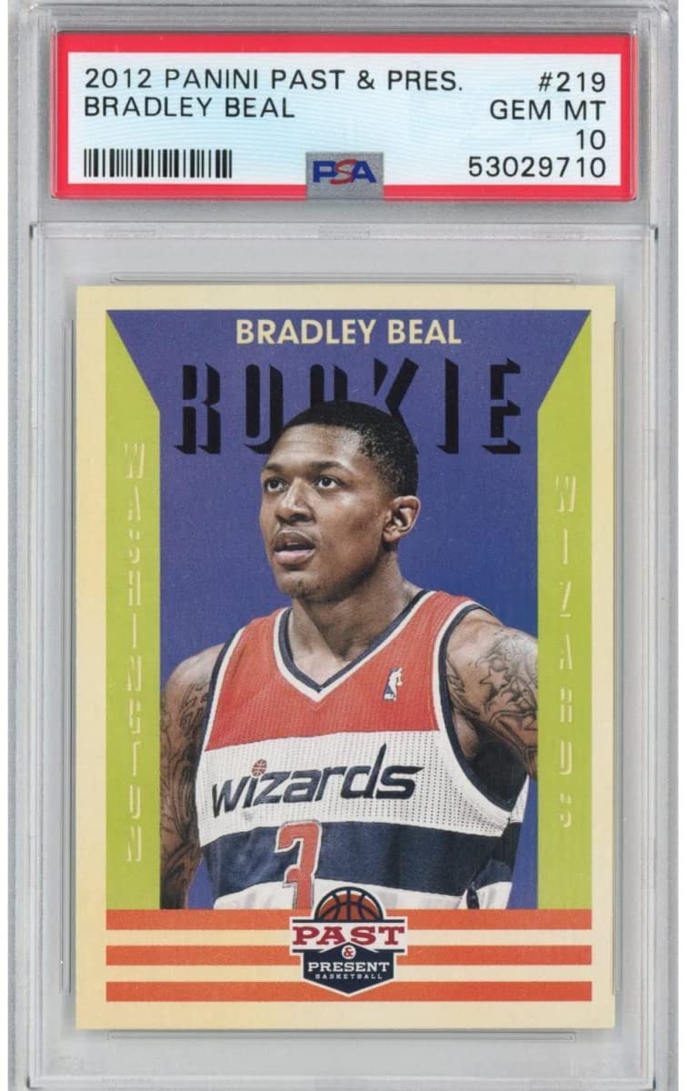 Graded 2012-13 Panini Past & Present Bradley Beal #219 Rookie RC Basketball Card PSA 10 Gem Mint - Sport Cards