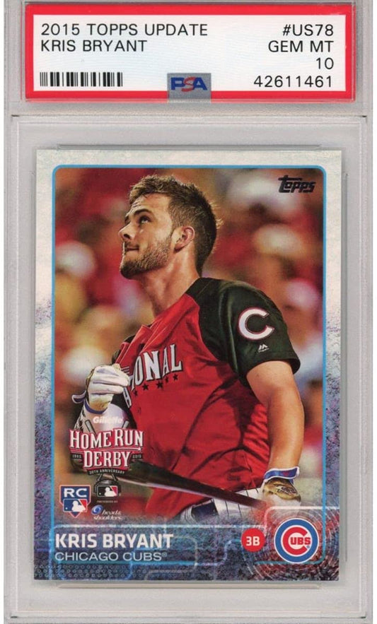 Graded 2015 Topps Update Kris Bryant #US78 Rookie RC Baseball Card PSA 10 Gem Mint
