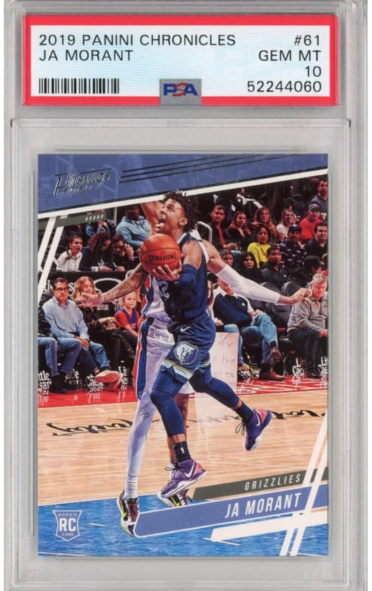 Graded 2019-20 Panini Chronicles Ja Morant #61 Rookie RC Basketball Card PSA 10 Gem Mint