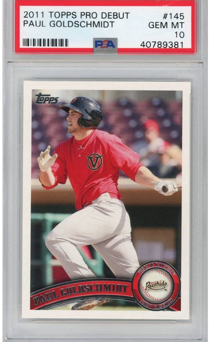 Graded 2011 Topps Pro Debut Paul Goldschmidt #145 Rookie RC Baseball Card PSA 10 Gem Mint
