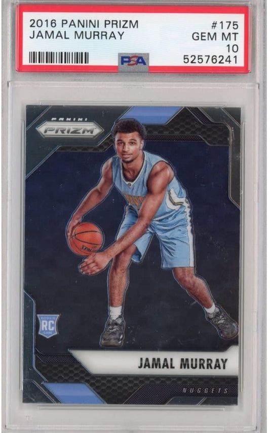 Graded 2016-17 Panini Prizm Jamal Murray #175 Rookie RC Basketball Card PSA 10 Gem Mint