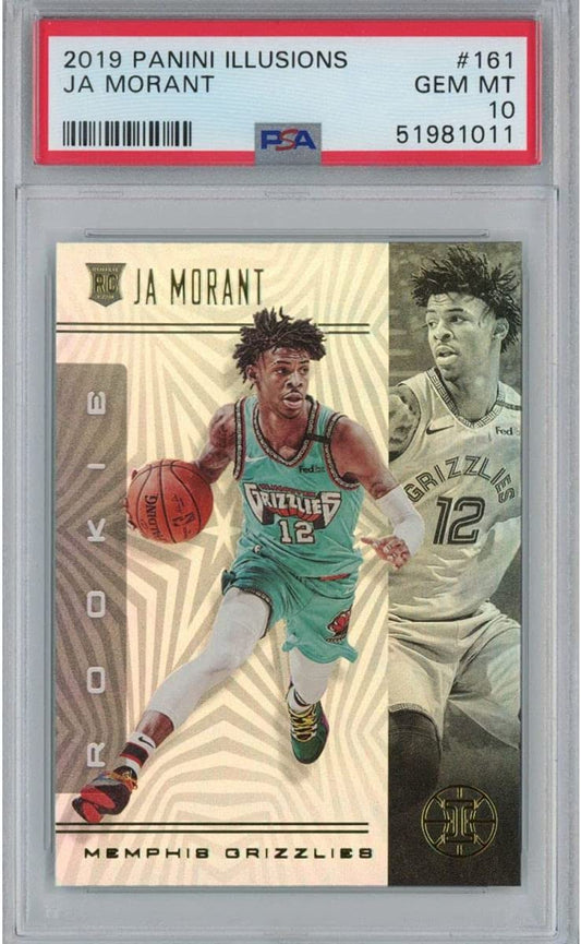 Graded 2019-20 Panini Illusions Ja Morant #161 Rookie RC Basketball Card PSA 10 Gem Mint