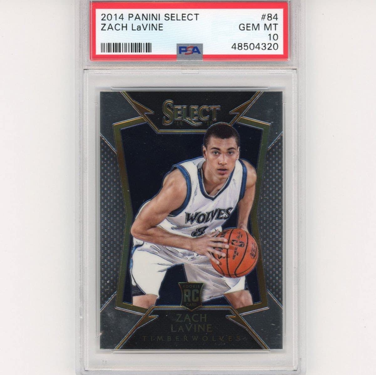 Graded 2014-15 Panini Select Zach LaVine #84 Rookie RC Basketball Card PSA 10 Gem Mint - Sport Cards