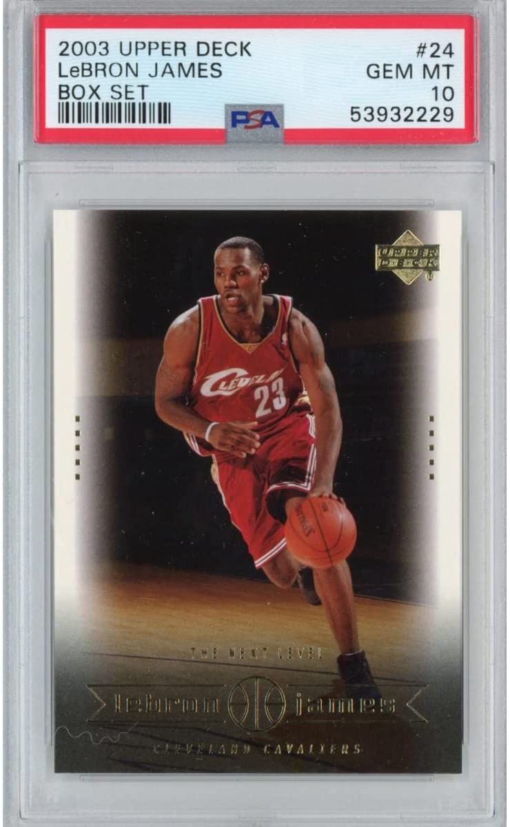 Graded 2003-04 Upper Deck LeBron James #24 Box Set Rookie RC Basketball Card PSA 10 Gem Mint