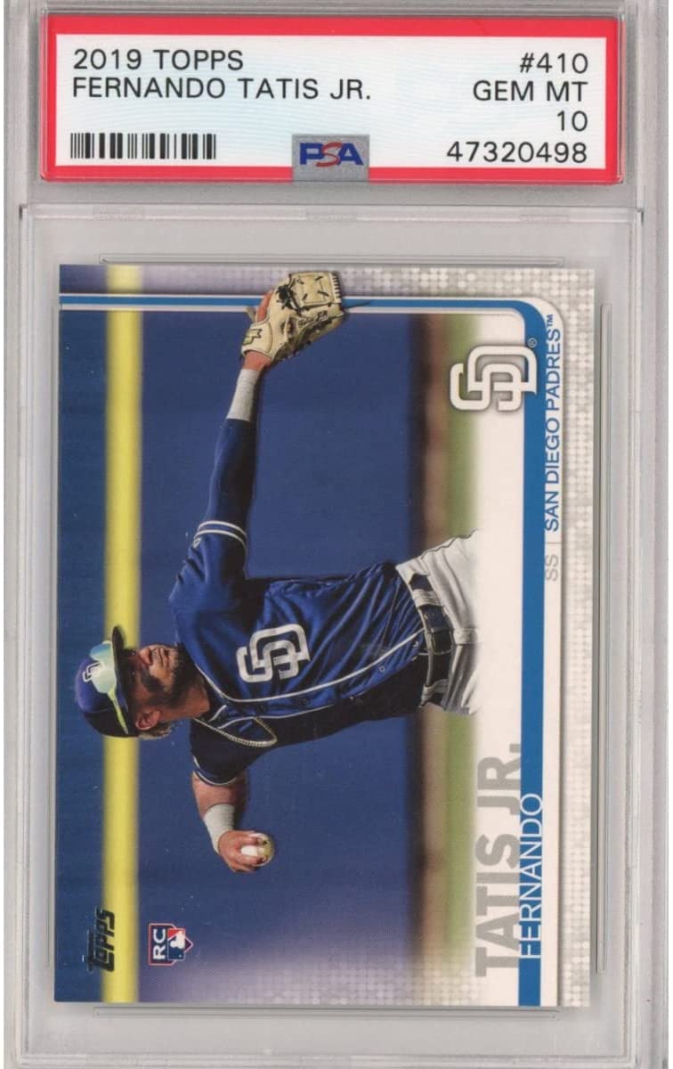 Graded 2019 Topps Series 2 Fernando Tatis Jr. #410 Rookie RC Baseball Card PSA 10 Gem Mint