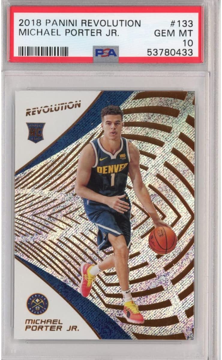 Graded 2018-19 Panini Revolution Michael Porter Jr. #133 Rookie RC Basketball Card PSA 10 Gem Mint - Sport Cards