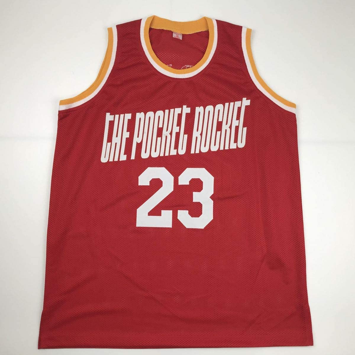Autographed/Signed Calvin Murphy Houston Red Basketball Jersey PSA/DNA COA - Sport Cards