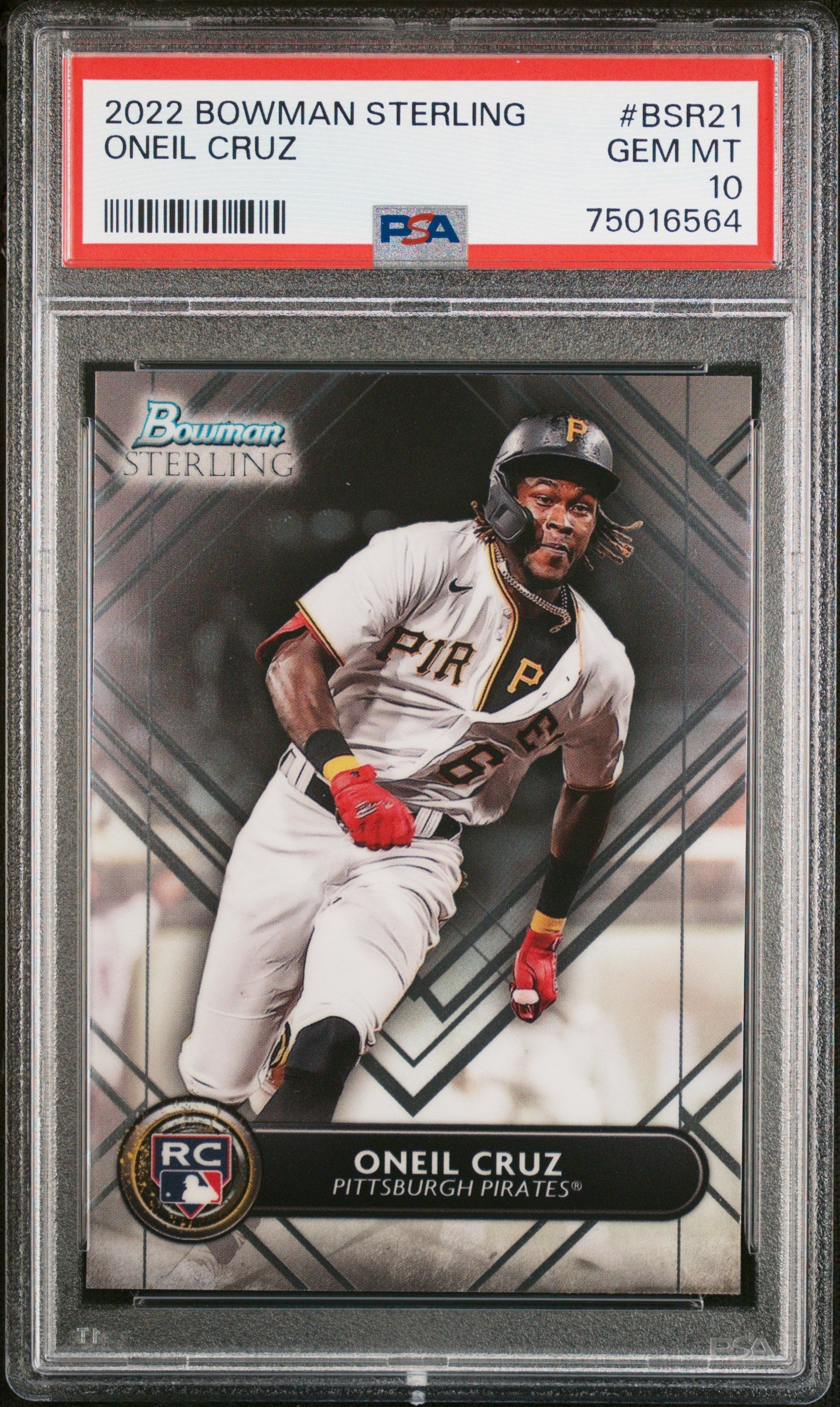 Graded 2022 Topps Bowman Sterling Oneil Cruz #BSR21 Rookie RC Baseball Card PSA 10 Gem Mint