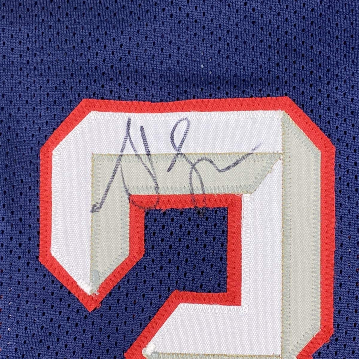 Autographed/Signed Steve Francis Houston Blue Basketball Jersey JSA COA - Sport Cards