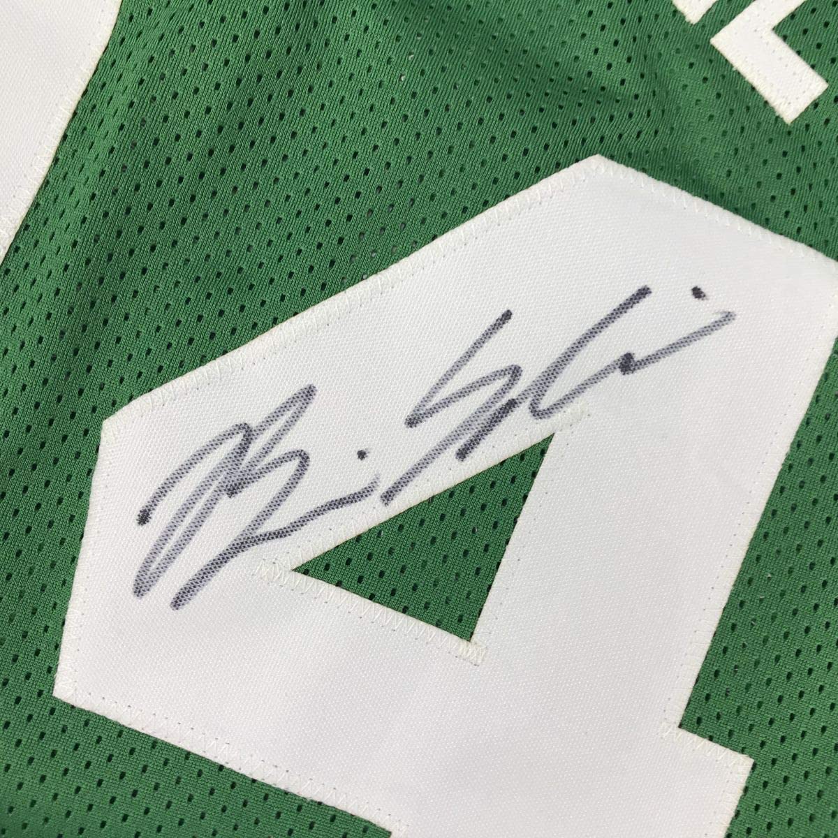 Autographed/Signed Brian Scalabrine Boston Green Basketball Jersey JSA COA - Sport Cards