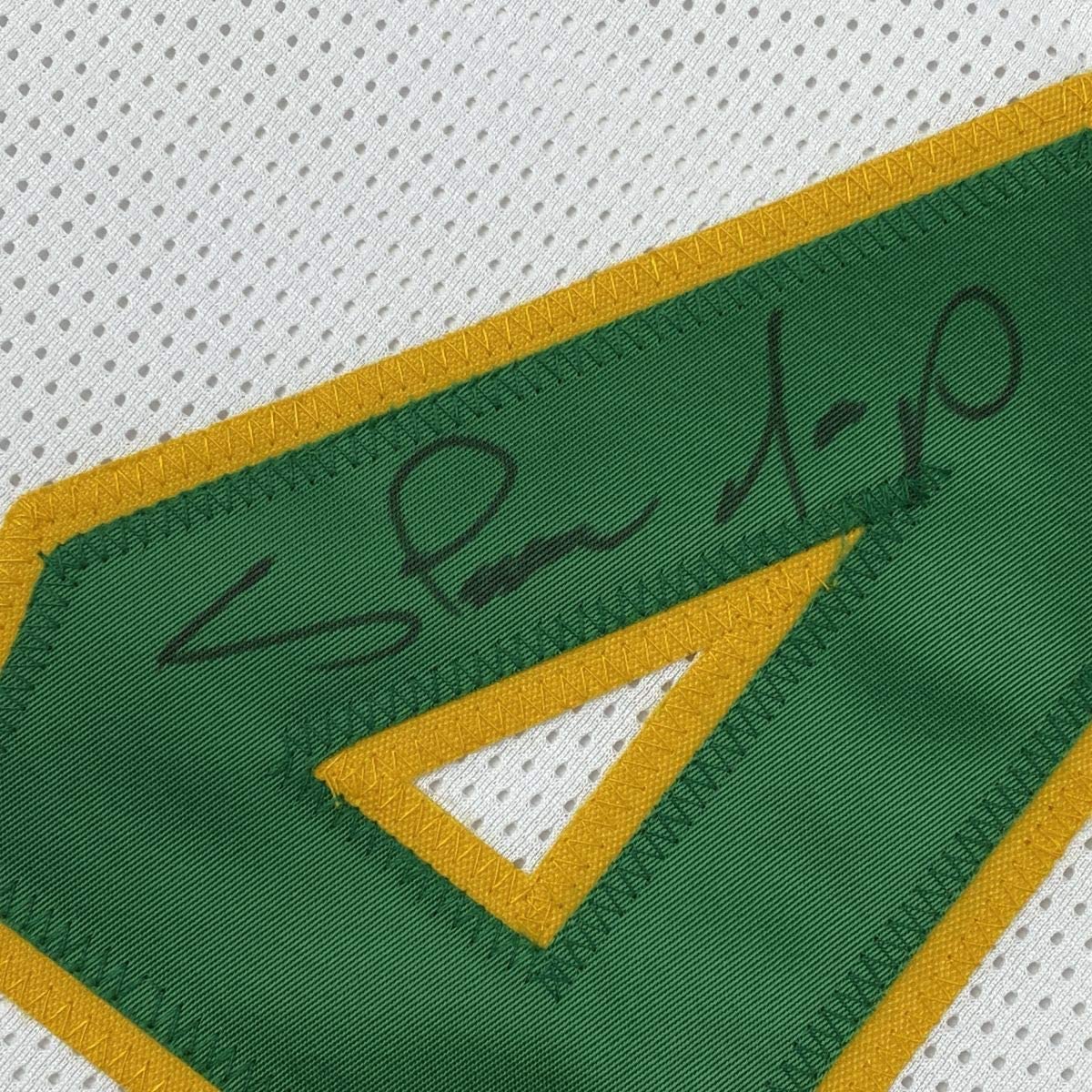 Autographed/Signed Shawn Kemp Seattle White Basketball Jersey JSA COA - Sport Cards