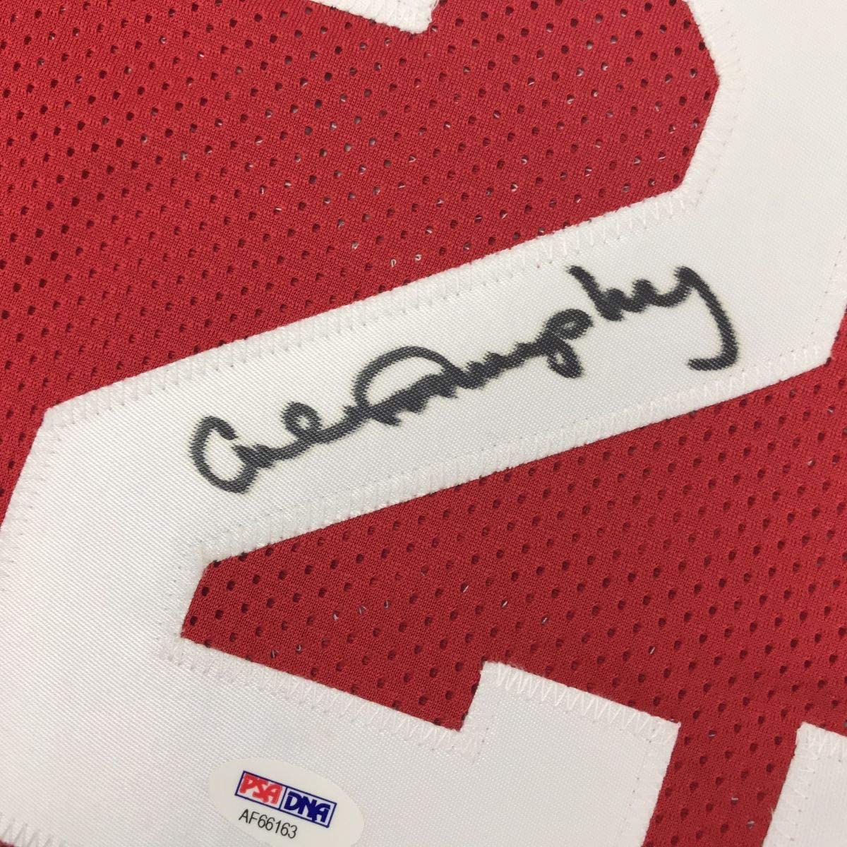 Autographed/Signed Calvin Murphy Houston Red Basketball Jersey PSA/DNA COA - Sport Cards