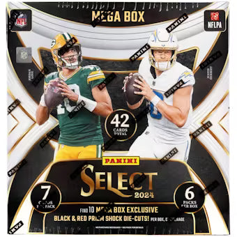 2024 Panini Select Football Mega Box (Black & Red Prizms!) - Sport Cards
