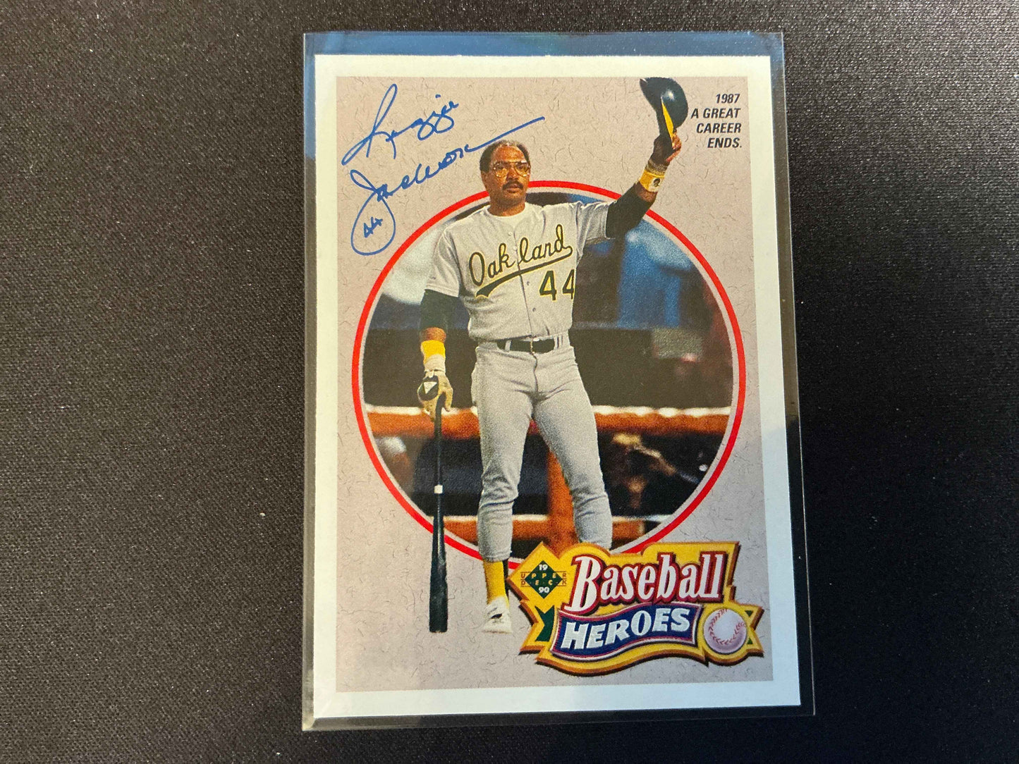 1990 Upper Deck Jackson Heroes Reggie Jackson Card