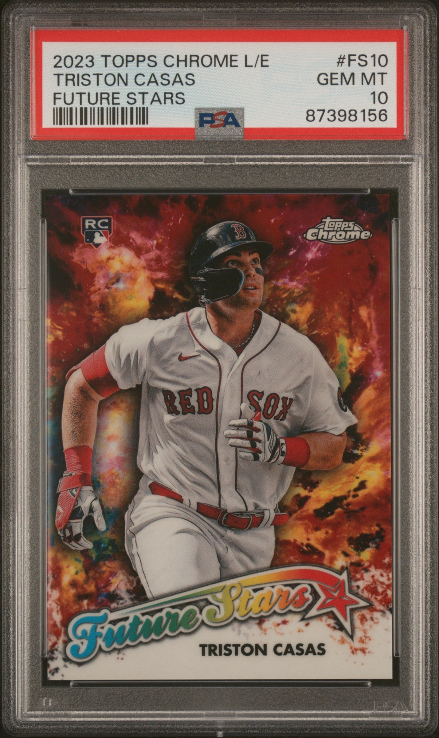 Graded 2023 Topps Chrome Logofractor Edition Triston Casas #FS10 Future Stars Rookie RC Baseball Card PSA 10 Gem Mint