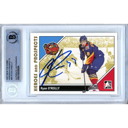 Ryan O'Reilly St. Louis Blues Signed 2007-08 ITG Heroes & Prospects Card Beckett Auth Auto