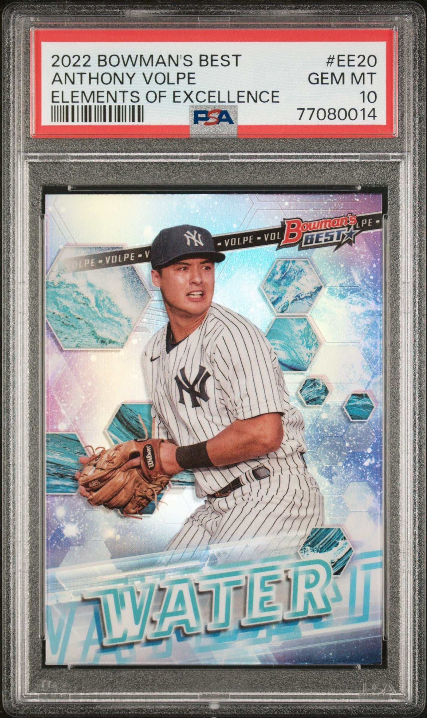 Graded 2022 Topps Bowmans Best Anthony Volpe #EE20 Elements of Excellence Rookie RC Baseball Card PSA 10 Gem Mint